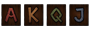 A, K, Q, J
