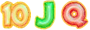 10, J, Q