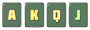 A, K, Q, J