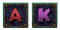 A, K