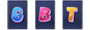 G, B, T