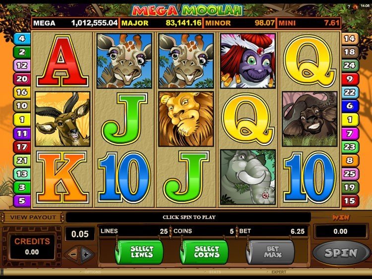 Видеослот Mega Moolah