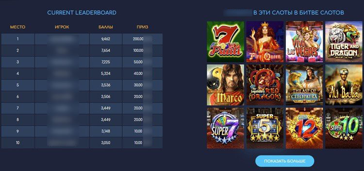 Еженедельный турнир