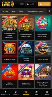 Игровые автоматы на экране смартфона