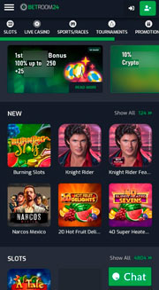 Дизайн мобильного казино