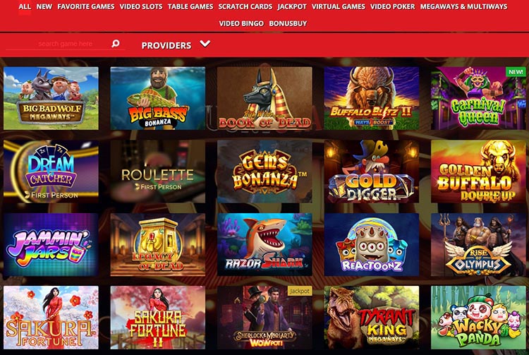 Каталог с играми