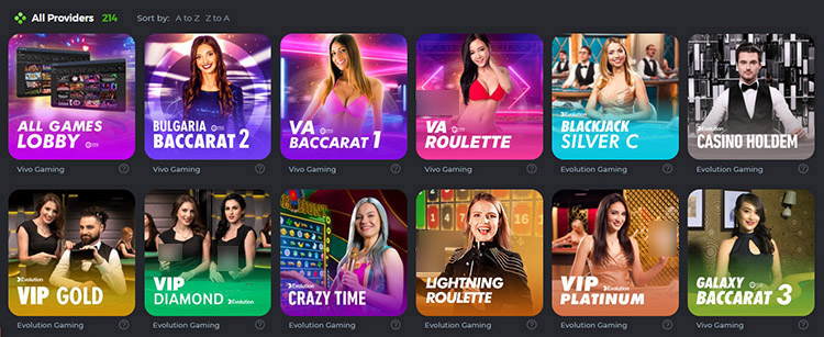 Трансляции с крупье