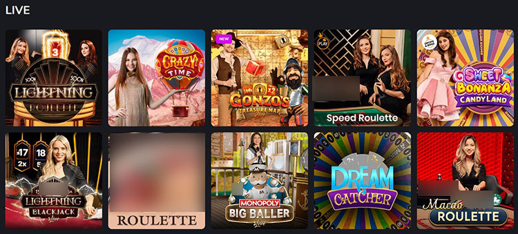 Игры с Live-дилерами