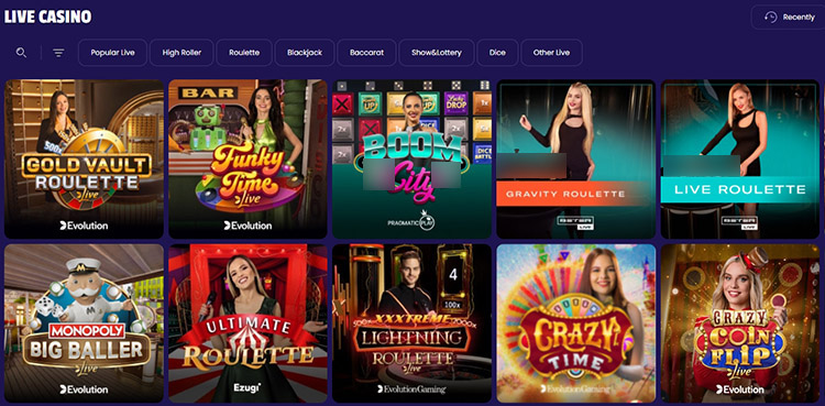 Live Casino с настоящими дилерами