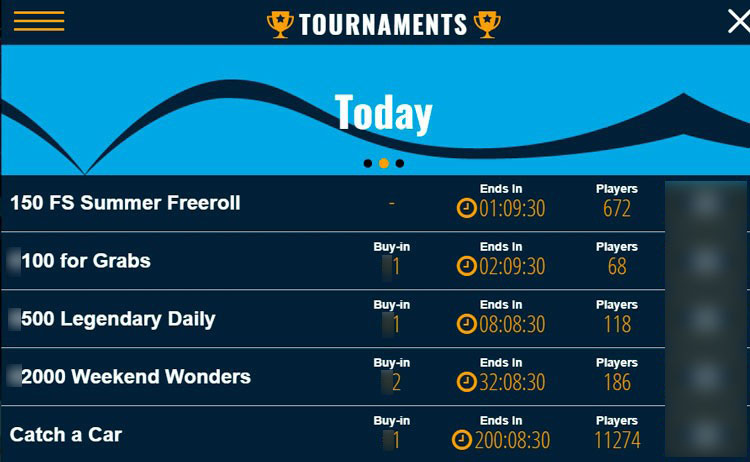 Турниры для клиентов