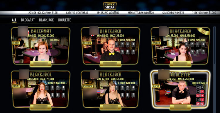 Тайтлы с живыми дилерами