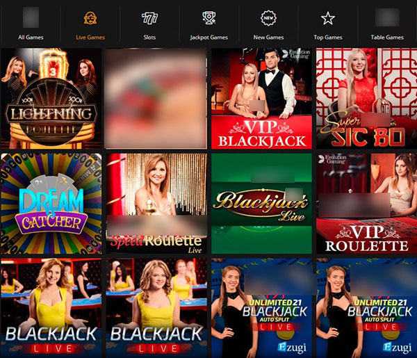 Игры с настоящими дилерами