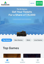 Отображение казино на экране телефона 