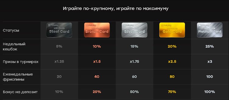 VIP-программа на сайте