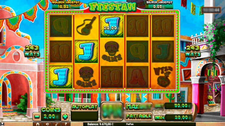 Выигрыш в слоте Fiesta