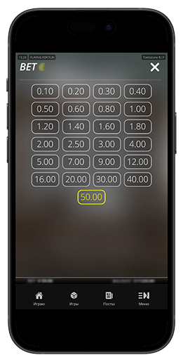 Диапазон ставок