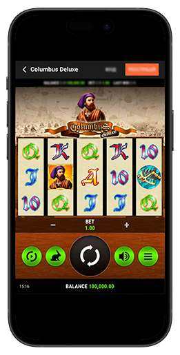 Дизайн слота Columbus Deluxe 