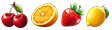 Вишни, Апельсин, Клубника, Лимон в 7 Hot Fruits