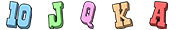 10, J, Q, K, А в Bust a Nut