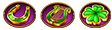 Подкова, Арфа, Четырехлистник в Leprechaun Wish