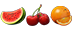 Арбуз, Вишни, Апельсин в Wild Icy Fruits