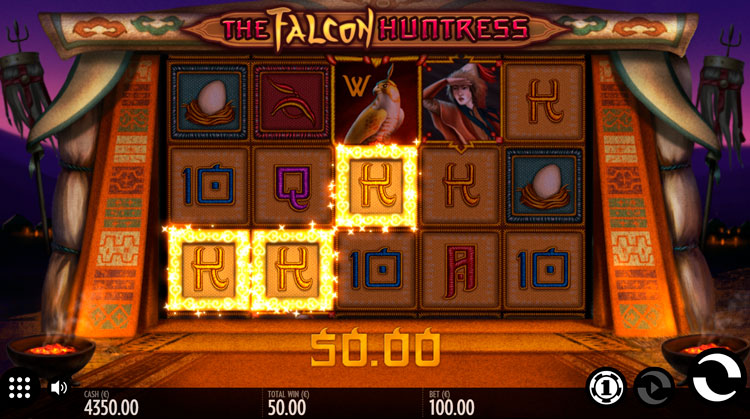 Infolgedessen können spielen Sie The Falcon Huntress