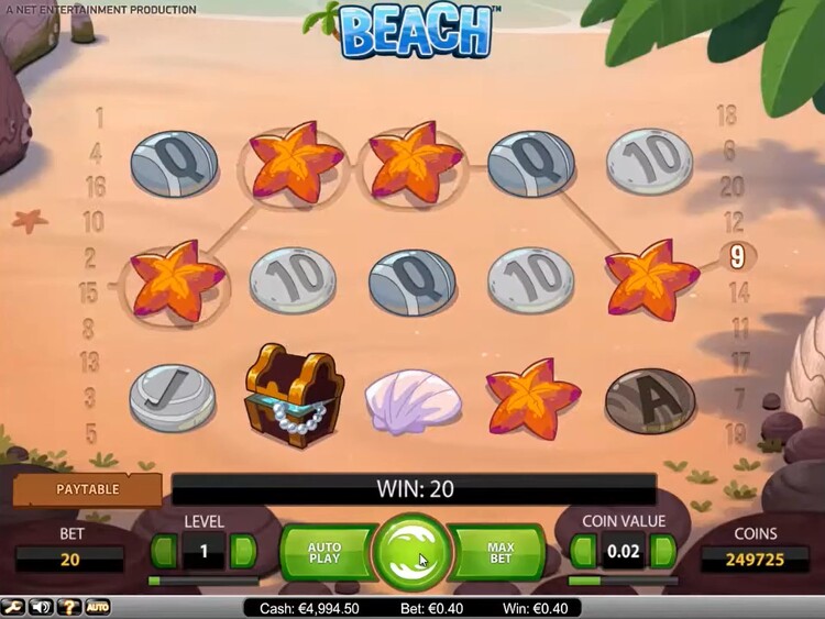 Игровой автомат Beach от NetEnt