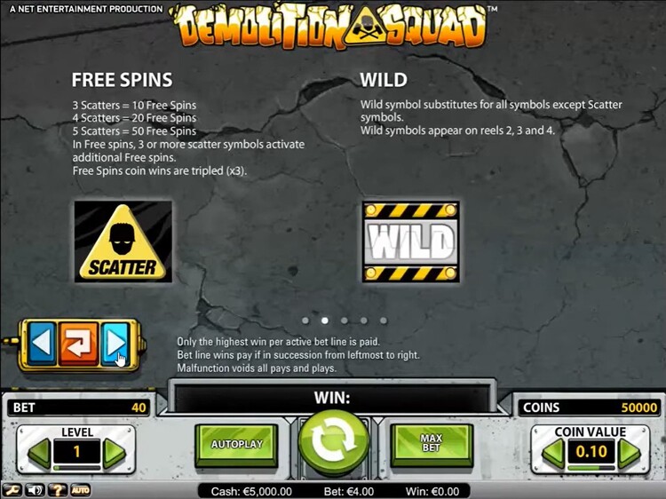 Игровой автомат Demolition Squad от NetEnt
