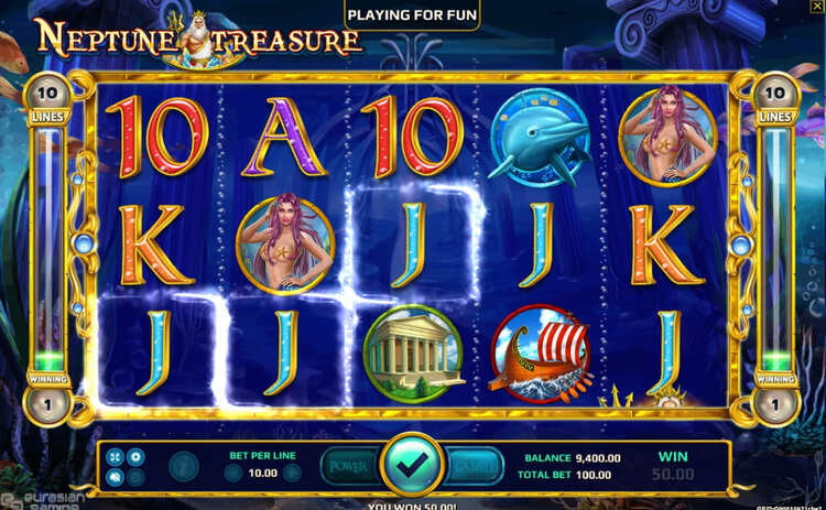 neptunes treasure игровой автомат