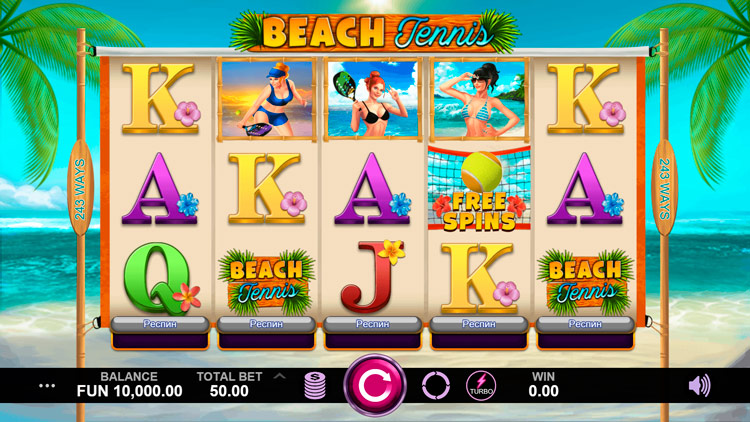 Beach slot game