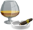Бокал с коньяком и сигара