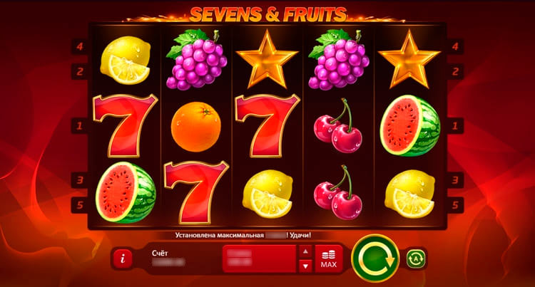 Демо Sevens & Fruits от Playson