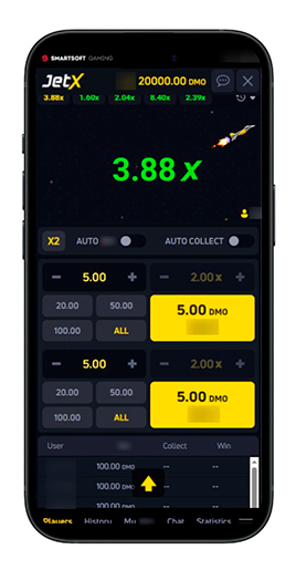 Бесплатная версия JetX