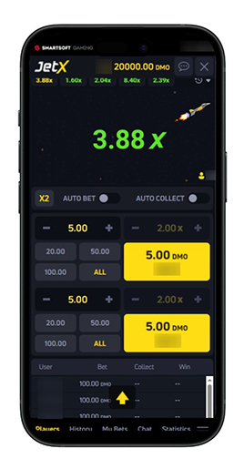 Бесплатная версия JetX