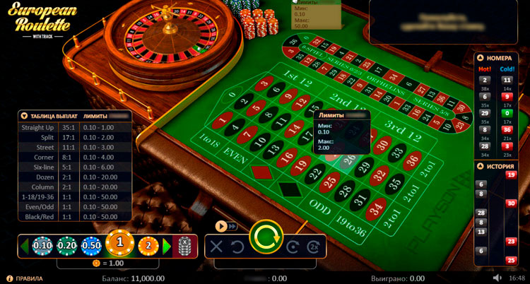 Рулетка Roulette with Track Low