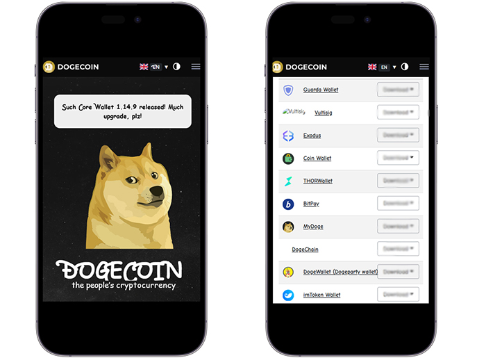 Официальный сайт Dogecoin