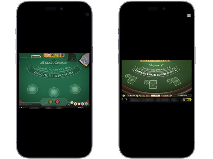 Интерфейс блэкджека