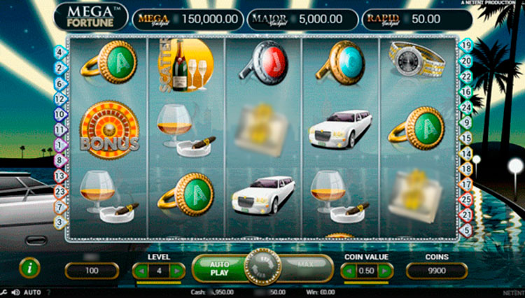 Геймплей слота Mega Fortune от NetEnt
