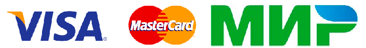 Лого Visa, MasterCard, МИР