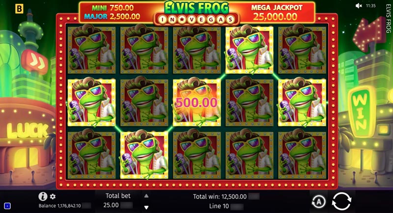 Игровой процесс Elvis Frog in Vegas