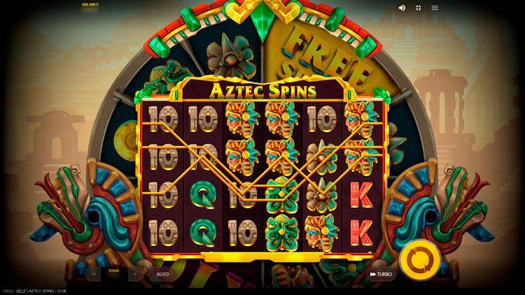 Призовые комбо Aztec Spins
