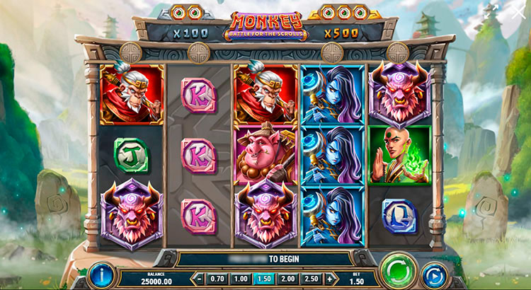 Monkey Battle for the Scrolls