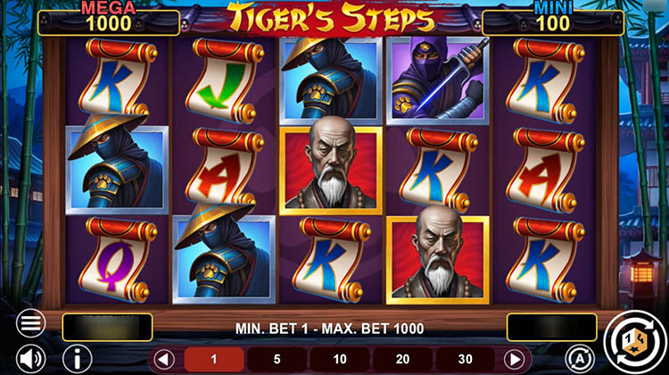 Tiger’s Steps Hold and Win