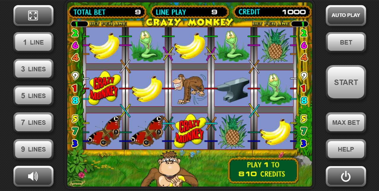 crazy monkey играть онлайн казино