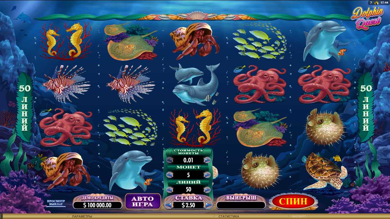 Dolphin Quest (Долфин Квест) от Microgaming — игровой автомат, играть в  слот бесплатно, без регистрации