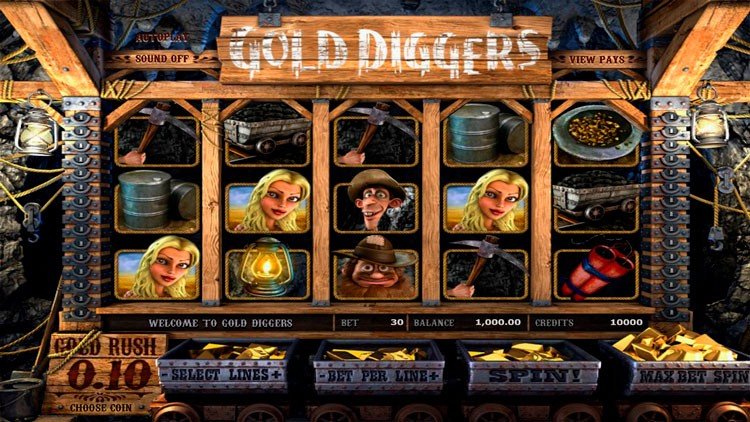 игровой автомат gold diggers betsoft