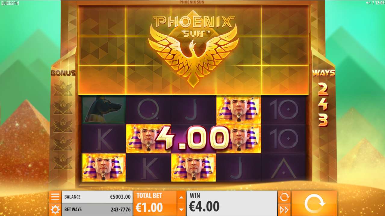 Phoenix Sun (Солнце Феникса) от Quickspin — игровой автомат, играть в слот  бесплатно, без регистрации